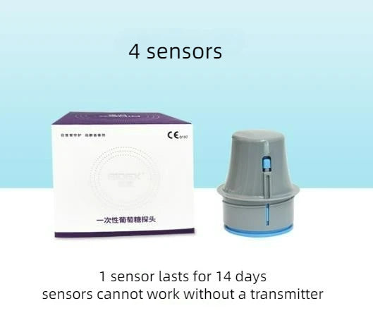 Aidex cgm Sensor Transmitter Glucometer kit continuous glucose monitor without puncture Diabetes Testing