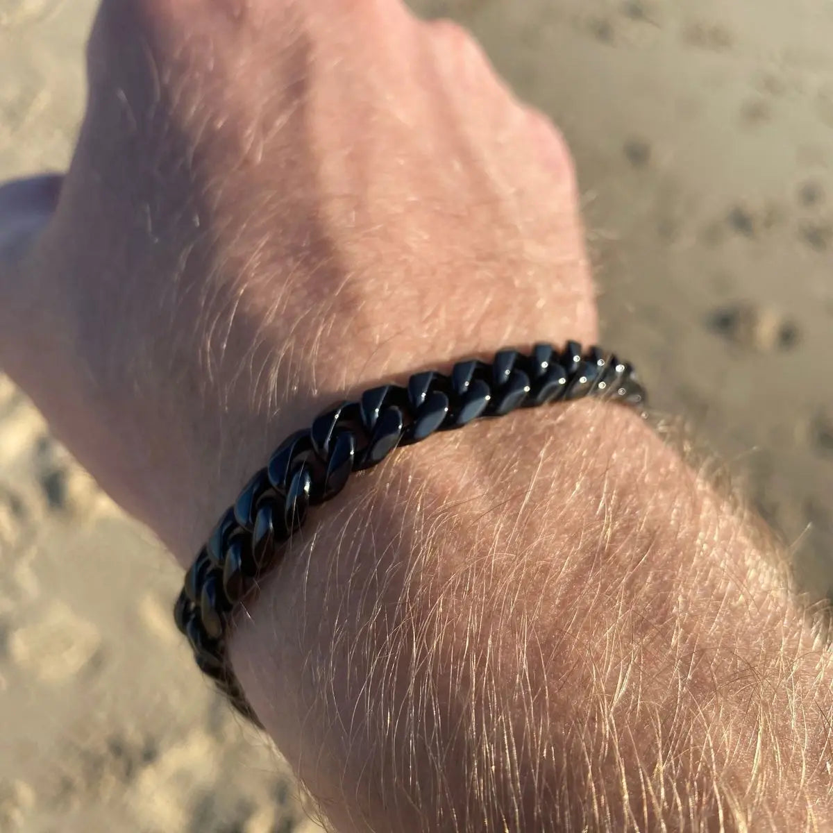 Stainless Steel Cuban Chain Bracelets for Men,