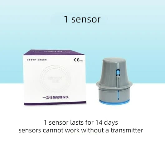 Aidex cgm Sensor Transmitter Glucometer kit continuous glucose monitor without puncture Diabetes Testing