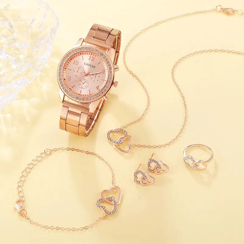 Rose gold lady's set