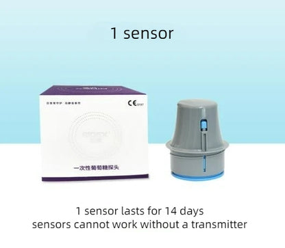 Aidex cgm Sensor Transmitter Glucometer kit continuous glucose monitor without puncture Diabetes Testing